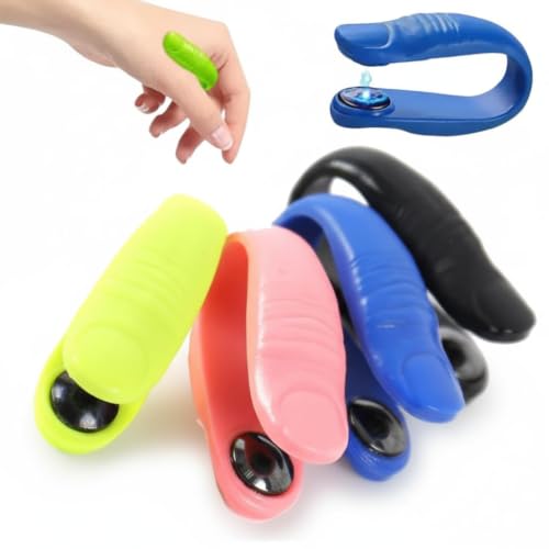 Image of (Pack of 4) Magnetic Acupressure Point Clip - Hand Stress Relief & Diabetes Management - Wearable Thumb Massager for Blood Sugar Control(Assorted Colour)