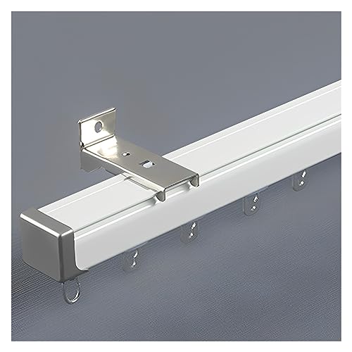 Riel para Cortina de Techo, Barra de Cortina de Aluminio, rieles Individuales para Cortina, Tiene Dos Formas de instalación, para Divisor de ambientes de Ventana, Cortina divisoria de Pared,