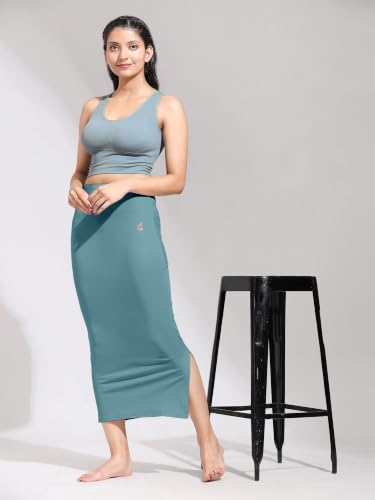 Image of TRENDMALLS Women's Polyester Spandex Stretchable Straight Saree Shapewear Petticoat for Women, Cotton Blended, Skirts for Women, Saree Shaper