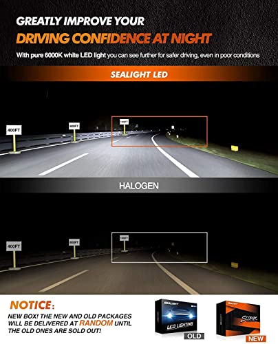 Sealight Scoparc 9005/Hb3 Led Bulbs, Plug And Play Led Light Replacement Kit, 6000K Bright White, Halogen Replacement, Quick Installation, Pack Of 2 #TOP1