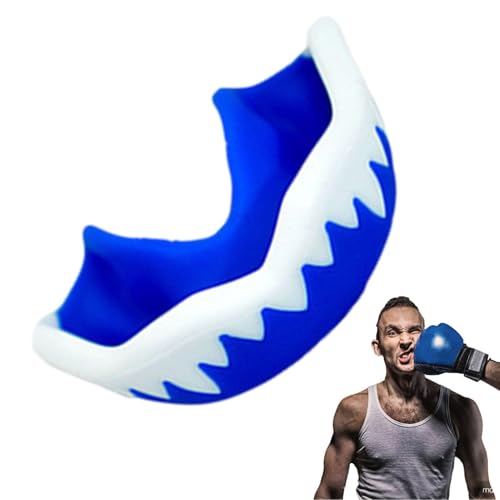 アスレチックスポーツ口保護-Boxes MMA保護、2色の歯の保護マウスピース|キーファーとアイスホッケーバスケットボールラクロスマーシャルアーツ空手ラグビーハンドボールトレーニングスポーツのための歯の保護