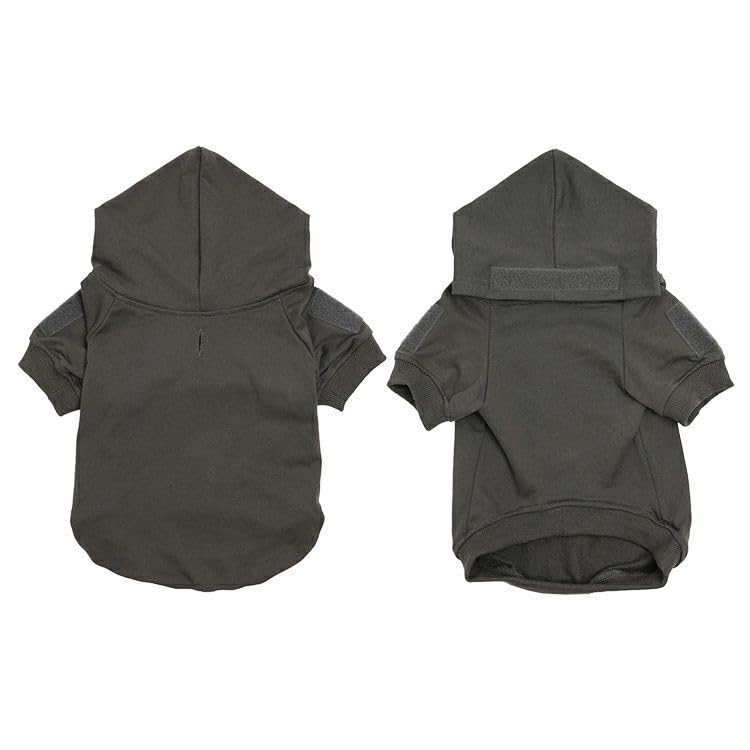 小型犬のプルパーカー 黒 トイ プードル 服