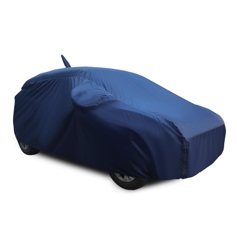 PODWILS Tata Indica V2 Car Cover Waterproof with Triple Stitched Fully Elastic Ultra Surface Body Protection (Navy Look)