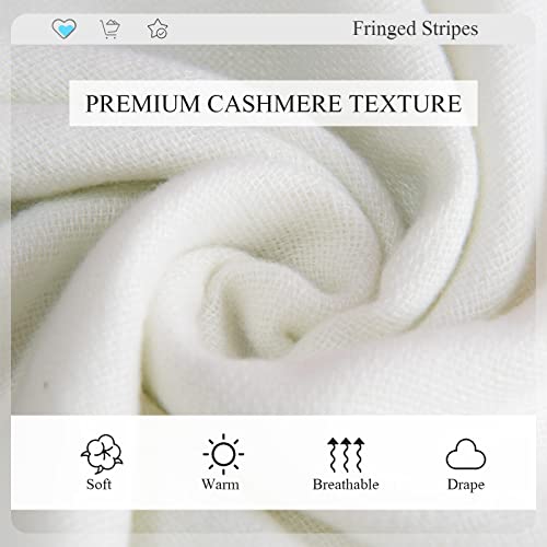 Winter Scarf Cashmere Shawl For Women Gradient Color Pashmina Scarves With Tassel Long Large Warm Wraps Stole3