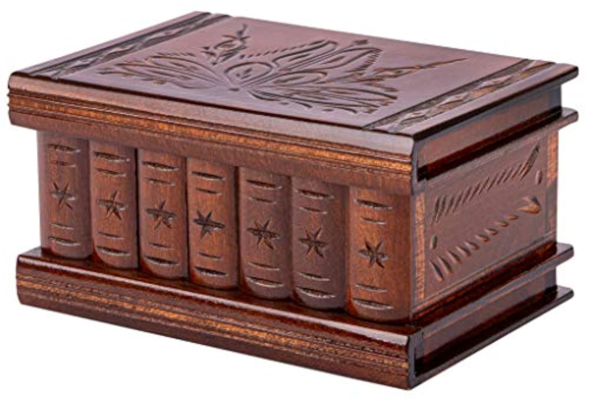 Wooden Secret Jewelry Box Puzzle Magic Case