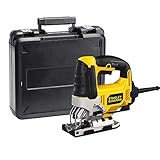 stanley sierra circular 7-1/4 pulg 1700w Sierra de calar eléctrica con motor de 710W de potencia y acción pendular ajustable para mayor capacidad de corte y larga vida de la hoja de sierra.