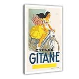 bicicleta gitane 1930 Calidad superior: son imágenes de alta resolución impresas en lienzo, utilizando tinta impermeable y ecológica. La obra de arte es impermeable, resistente a los rayos UV y a la decoloración durante más de 30 años.