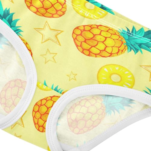 Girls' Underwear Fruit Pineapple Star Yellow Toddle Brief Panties 23019674