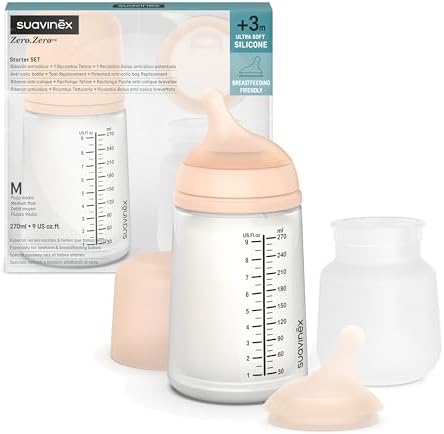 Suavinex, Set Biberón Anticólicos Zero Zero. Incluye Biberón Comp...