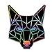 Finest Folia 2 x Polygon Tier Sticker Hologramm Aufkleber Tiere Origami Geometrisch Selbstklebend Kunst für Auto Motorrad Laptop Kühlschrank Wand Dekor R117 (Fuchs)
