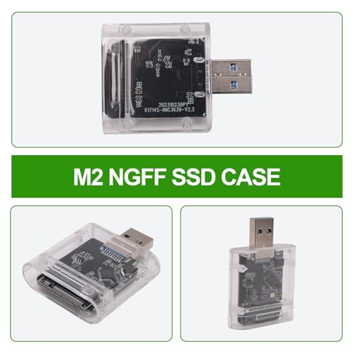 Caja para SSD M.2 NGFF USB 3.0 alta velocidad 5Gbps miniatura 3