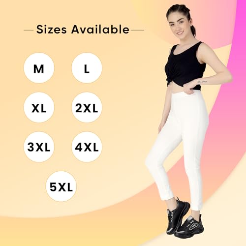 Image of ON&ON Women's Cotton Stretchable Slim Fit Straight Pants Trouser for Casual Wear and Office Wear