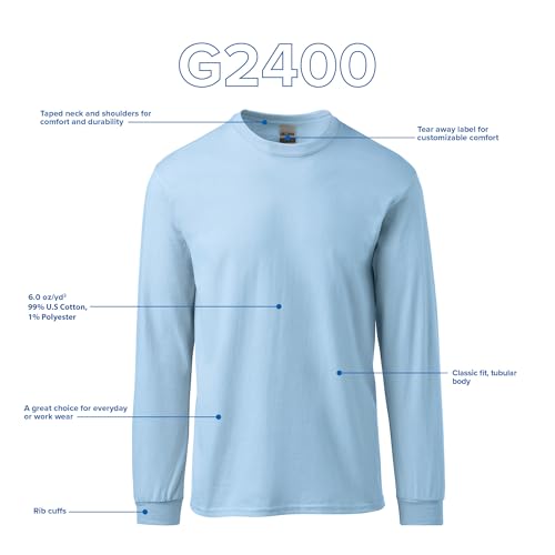 Image of Gildan Adult Ultra Cotton Long Sleeve T-Shirt, Style G2400, Multipack