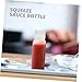 Imagen de Yardenfun Botella de Squeeze Porosa para Aderezos y Condimentos Dispensador de Plástico y Reutilizable para Mermeladas Jarabes y Uso Diario Comidas