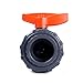 HYDROSEAL Kaplan 2’’ PVC True Union Ball Valve with Full Port, ASTM F1970, EPDM O-Rings and Reversible PTFE Seats, Rated at 200 PSI @73F, Gray, 2 inch Socket (2 inch)