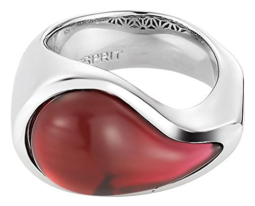 ESPRIT Drip Drop - Anillo de Acero Inoxidable con Cristal, Talla 10 (15,92 mm) ESPRIT Drip Drop - Anillo de Acero Inoxidable con Cristal, Talla 10 (15,92 mm)