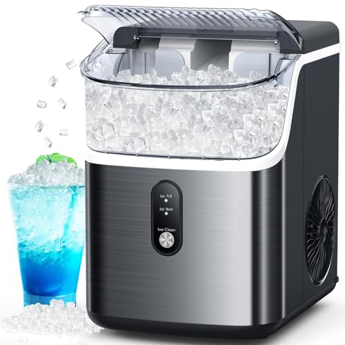 Joy Pebble Stainless Steel Ice Maker Countertop, 10,000pcs/33lbs/...