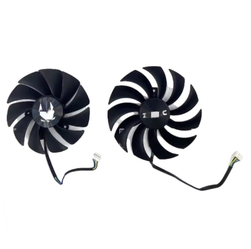 AKUYAO Left 88cm Right 100mm GPU Cooling Fan Set Replacement for ZOTAC RTX3070 8GB Twin Edge GAA8S2U/GA92S2U Graphics Card