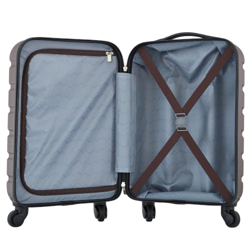 Image of Travelers Club Harper Luggage, French Roast, 22-Inch Carry-On