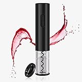 [Abridor de botellas con un solo to] Este abridor eléctrico cuenta con un mango ergonómico para un fácil uso. Se adapta a todas las botellas tradicionales de vino y elimina automáticamente el tapón con un simple clic. Sé realmente con las manos libres.