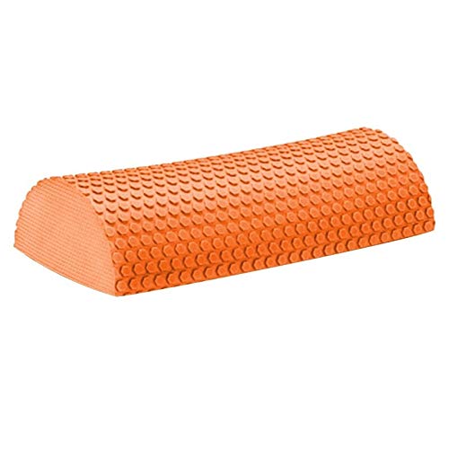 IRIS Fitness 45 cm Foam Roller Yoga with Massage Floating Point, Half Round Foam Roller for Calf Stretch Foot Exercise Pilates Neck (Orange)-picture-10