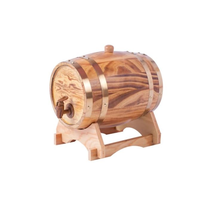 Buy 1.5L Oak Aging Barrels Whiskey Barrel Dispenser Home Wine Bucket