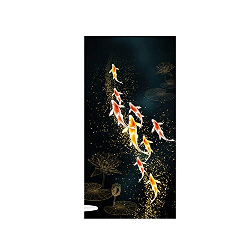 Toile étang de carpes koi feng shui sans cadre 60x120cm pour décoration murale du salon moderne