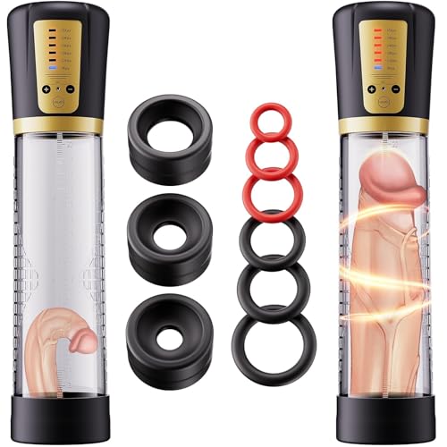2026 Pump Penile Vacuum 4X Suction & Pumping Training Device Bigger & Harder & Longer XUJ512 (Gold)
