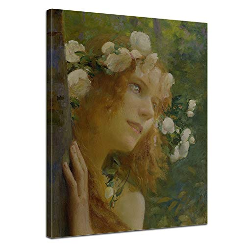 Nymphe de Gaston Bussière, prestige d'une impression sur toile haut de gamme