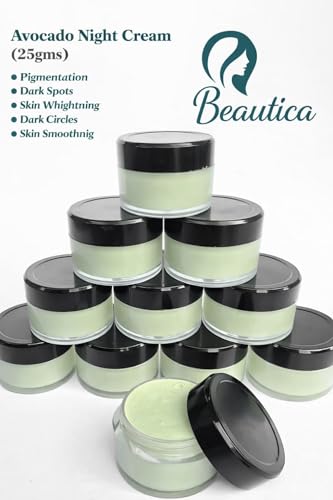 Image of Avocado Nourishing Cream | Skin Brighten & Tan Removal Face Cream | Removes Dullness, Adds Shine & Glow | Fast Results in 7 Days | Moisturizing Avocado Extract Face Cream for All Skin Types