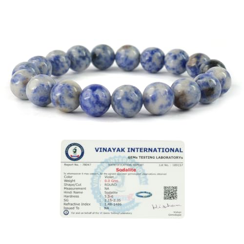 Image of Reiki Crystal Products Certified Natural Crystal Stone Round 10 mm Beads Bracelet for Men and Women | Reiki Charged Gemstone Jewellery Bracelet| Multiple Stone Variants Available