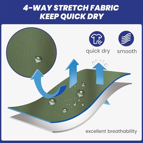 Image of maamgic Mens 7 inch Stretch Swim Trunks Quick Dry Mesh Lining Swimwear Bathing Suits