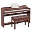 Brown with Duet Piano Bench