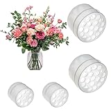 Tuxuzal 4 Stück Blumen Twister Blumenstielhalter Spiral Ikebana Twister für Vasen Transparenter Blumenstielhalter Blumenstrauß Stielhalter Blumenhalter Vasen Blumengesteck Stielhalter Blumendreher