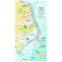 National Geographic Ghost Fleet of The Outer Banks 1970 Map - Historic Wall Map Series - 11.75 x 21.25 inches - Laminated