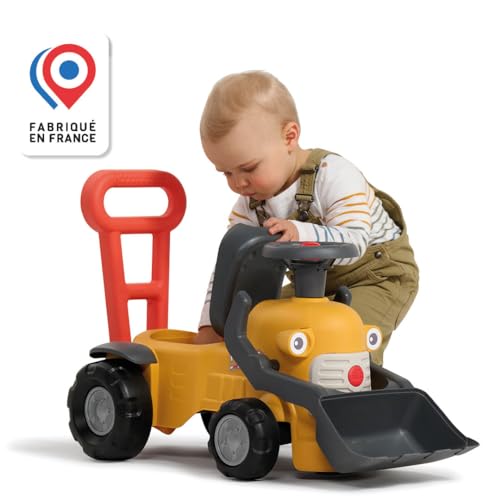 FALK - Marcel Rutschauto für Baustelle, Schaufel vorne, ab 12 Monaten, 90% recycelter Kunststoff, Laufhilfe, 910D – Bild 5