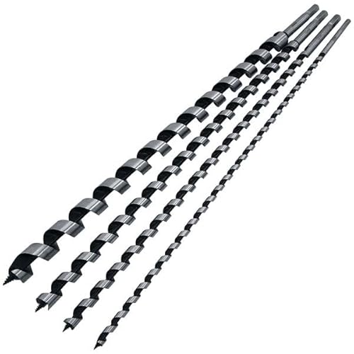 Neilsen CT3300 4pc Auger Drill Set 600mm Long – Wood Auger Drill Bits with Hexagonal Shank Fitting 1 Neilsen CT3300 4pc Auger Drill Set 600mm Long – Wood Auger Drill Bits with Hexagonal Shank Fitting