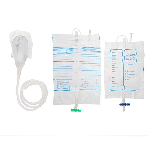 Reusable Male Female Urine Bag, Urine Collector Silicone Urinal Adults Man Woman Elderly Pee Bag Urinal With Urine Bags Portable For Travel, Outdoor Use (Elderly Men Type) #TOP6