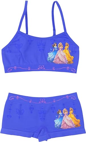 Image of ToBeInStyle Girl Pack of 6 Set Spaghetti Strap Training Bras & Boyshorts Bikinis
