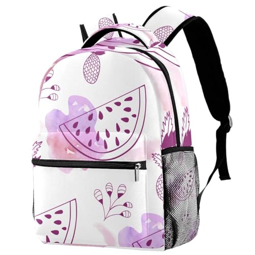 Sac de voyage décontracté à grande capacité avec motifs ananas et fleurs