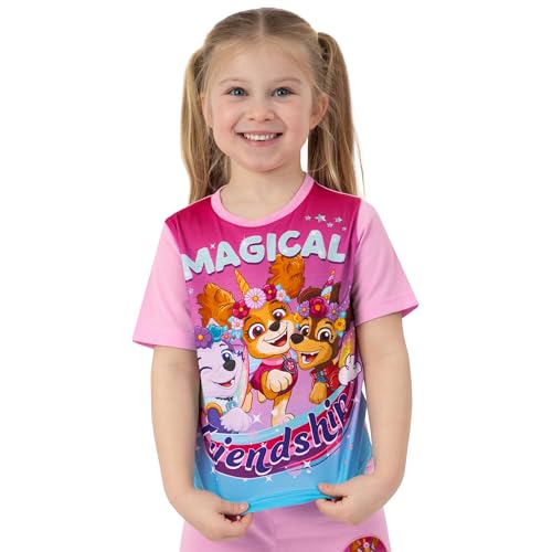 Paw Patrol Pajamas, Skye, Everest And Liberty Girls Pajamas, Short Sleeve Girls Pjs For Summer, Cute Pajama Set3