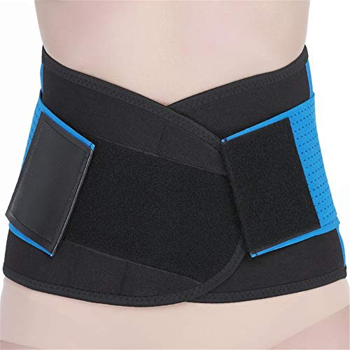 Hhjkl Cinturón Lumbar Unisex Apoyo Trasero del Soporte Lumbar de Cinta for el Dolor...