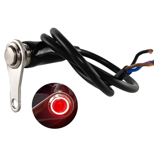 Gebildet Verrouillage Universel en Acier Inoxydable LED Rouge Interrupteur de Moto Marche-arrêt...