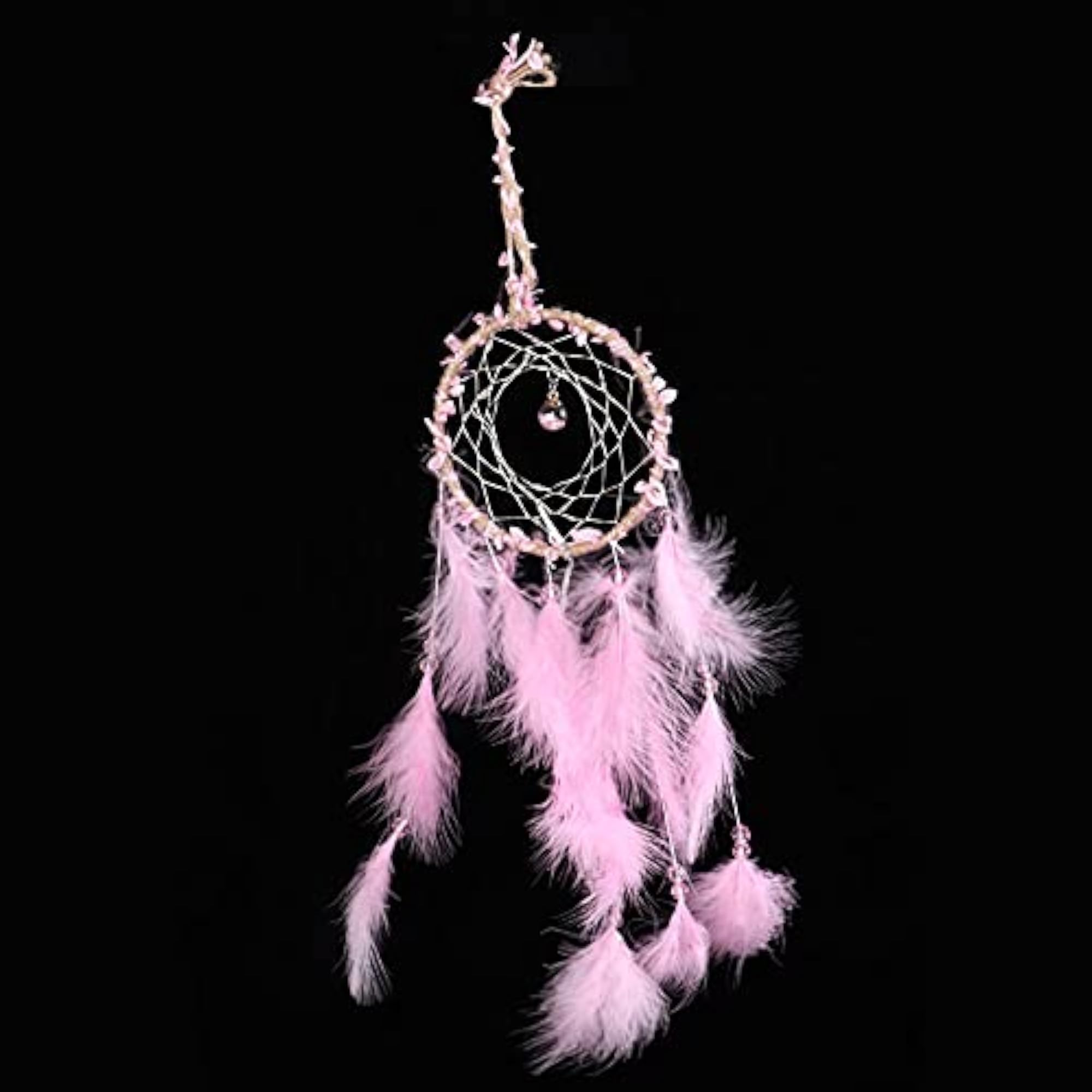 Gift Feathers Ornament Feather Pink Hanging Dreamcatcher