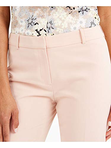 Calvin Klein Womens Petites Slim Fit Suit Seperates Ankle Pants Pink 4P3