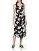 Produktbild Warehouse Damen Tiger Lily Midi Kleid, Schwarz (Black 77), (Hersteller Größe:40)