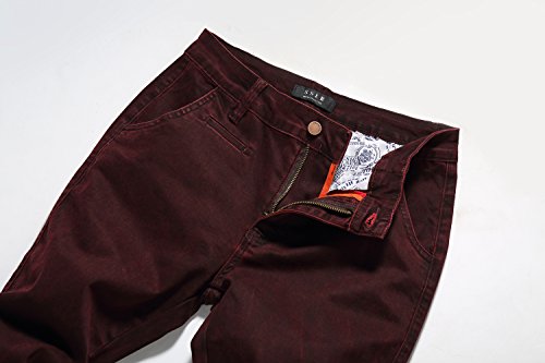 SSLR Men's Casual Straight Leg Slim Fit Denim Biker Jeans3