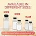 Reli. Plastic Juice Bottles (48 Pack, 12 oz) Square Plastic Juice Bottles with Caps & Sticker Labels | Clear, Empty for Juicing 12oz | Disposable, Smoothies
