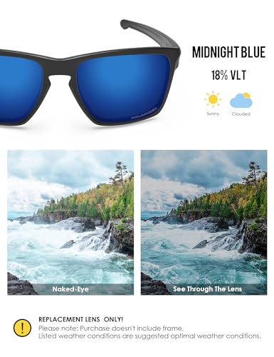 Image of BLAZERBUCK Replacement Lenses for Oakley Sliver XL OO9341 Sunglass