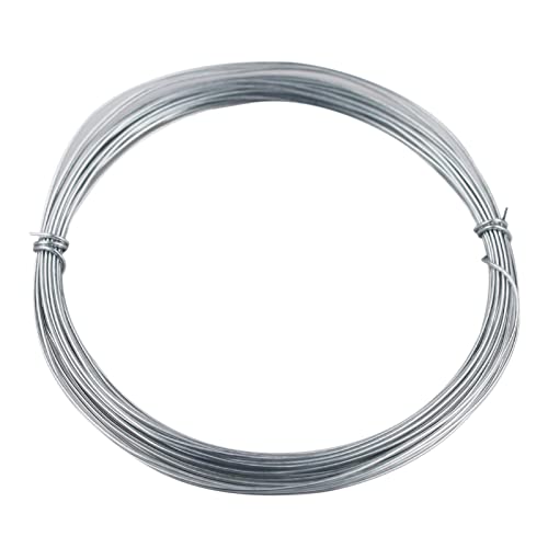 SZCXDKJ Craft Wire 1mm 10m Anodized Silver Aluminum Wire for Jewelry Craft Making Beading Making Art Craft DIY Embellishment Decoration Florist Supplies -Silver